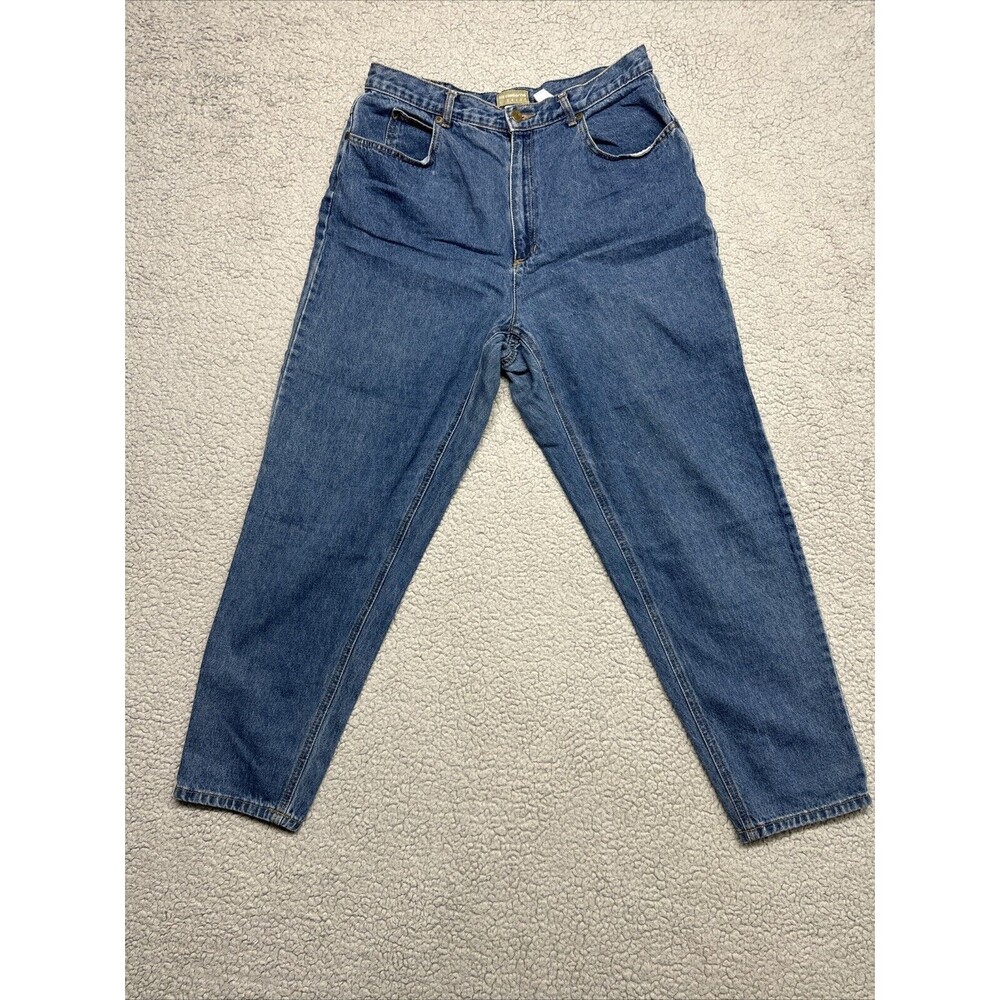 Liz Claiborne Lizwear Jeans Classic Fit Straight Women's 16 Short Blue High Rise